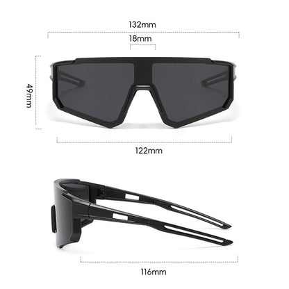Techsuit R601 Kinder-Sonnenbrille, polarisiert, UV-Schutz, Schwarz Orange Gelb
