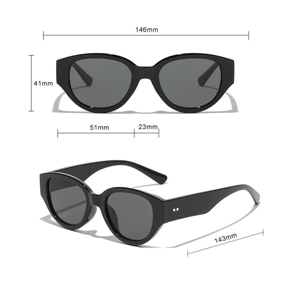 Damen-Sonnenbrille Techsuit 17002, Schwarz