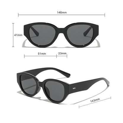 Damen-Sonnenbrille Techsuit 17002, Schwarz