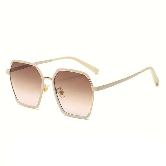 Lunettes de Soleil Femme Techsuit 191, Polarisées, Protection UV, Crème Marron