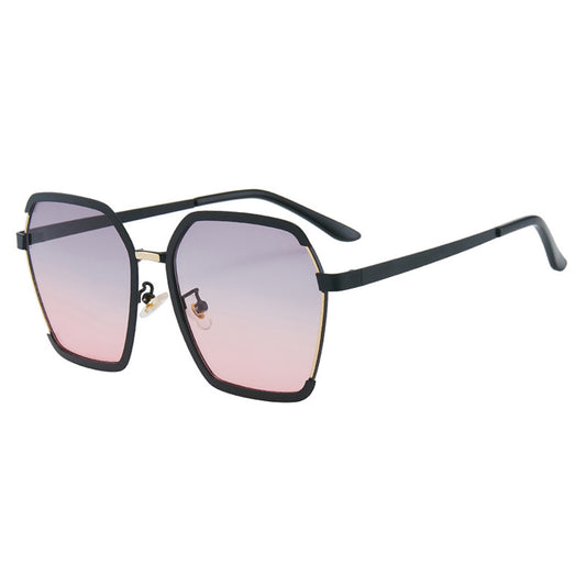 Lunettes de Soleil Femme Techsuit 191, Polarisées, Protection UV, Noir Gris Rose