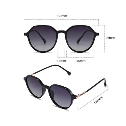 Lunettes de Soleil Femme Techsuit 2203, Polarisées, Protection UV, Marron