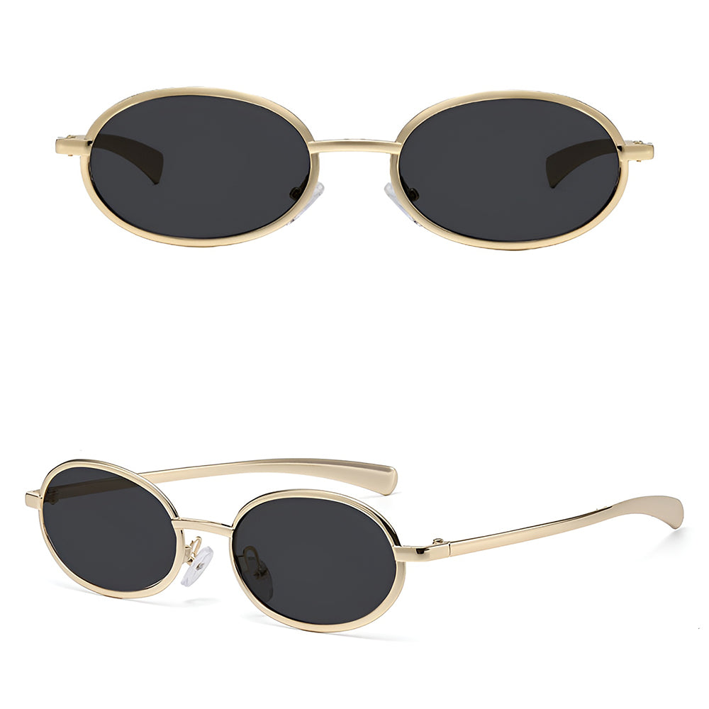 Damen-Sonnenbrille Techsuit 3220, Gold Schwarz