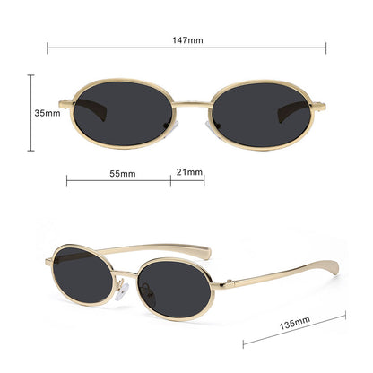 Damen-Sonnenbrille Techsuit 3220, Gold Schwarz