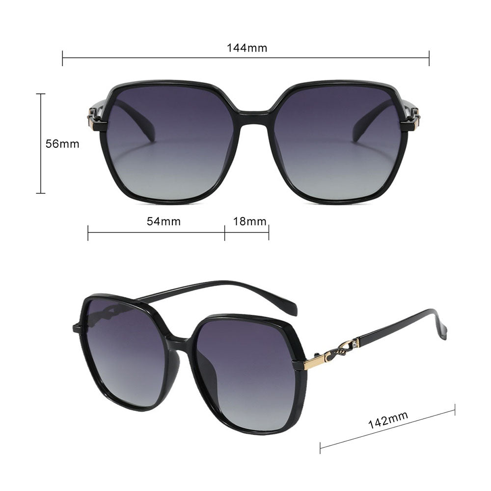 Damen-Sonnenbrille Techsuit 5223, polarisiert, UV-Schutz, braun