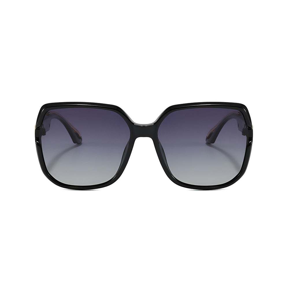 Damen-Sonnenbrille Techsuit 5228, polarisiert, schwarz-gold