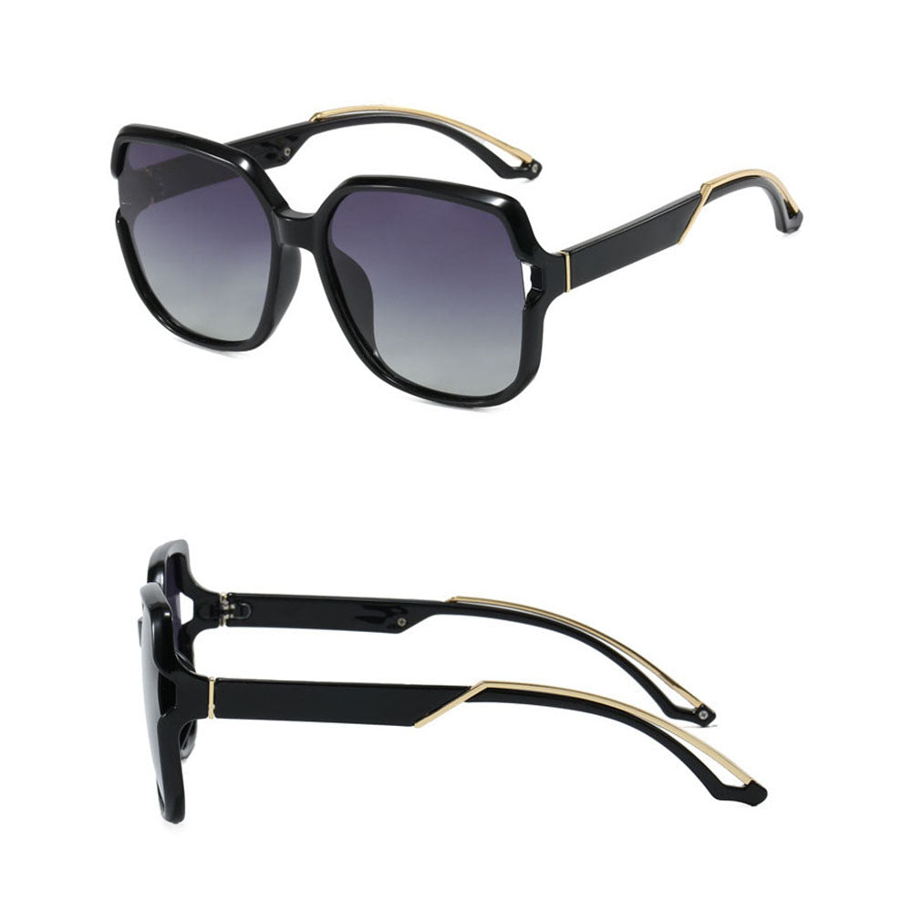 Damen-Sonnenbrille Techsuit 5228, polarisiert, schwarz-gold