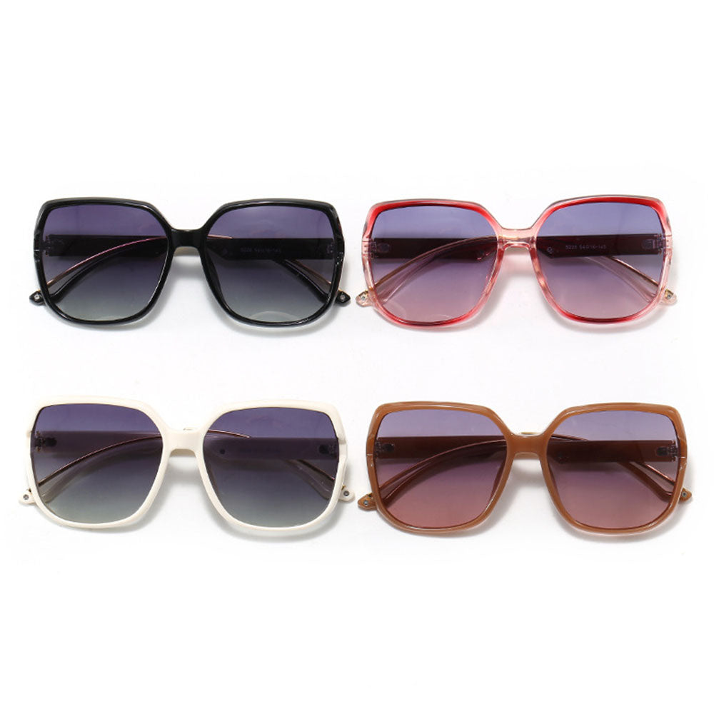 Damen-Sonnenbrille Techsuit 5228, polarisiert, schwarz-gold