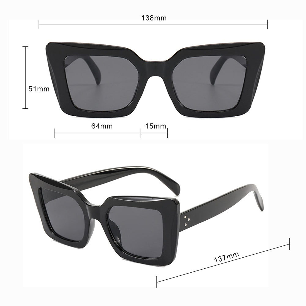 Techsuit 5277 Women's Sunglasses, Black Gray