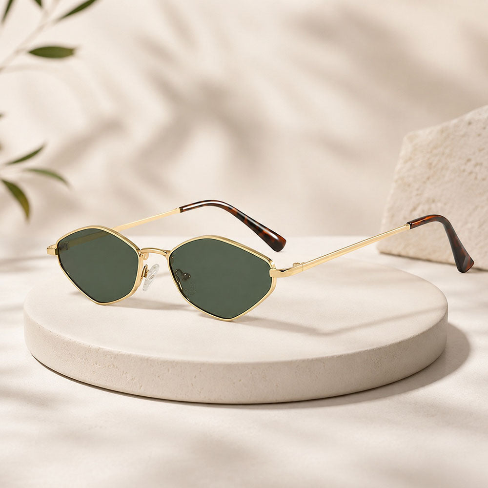 Damen-Sonnenbrille Techsuit 6206, Gold Schwarz