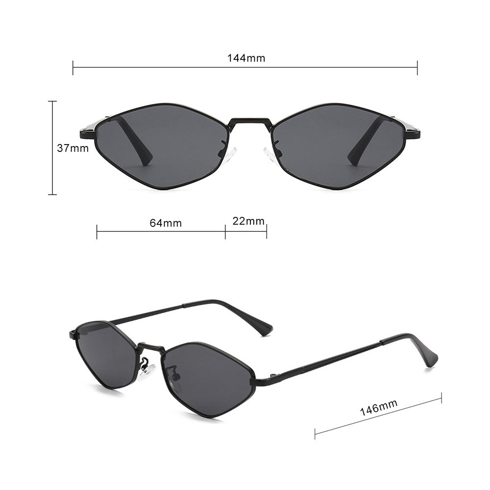Damen-Sonnenbrille Techsuit 6206, Gold Schwarz