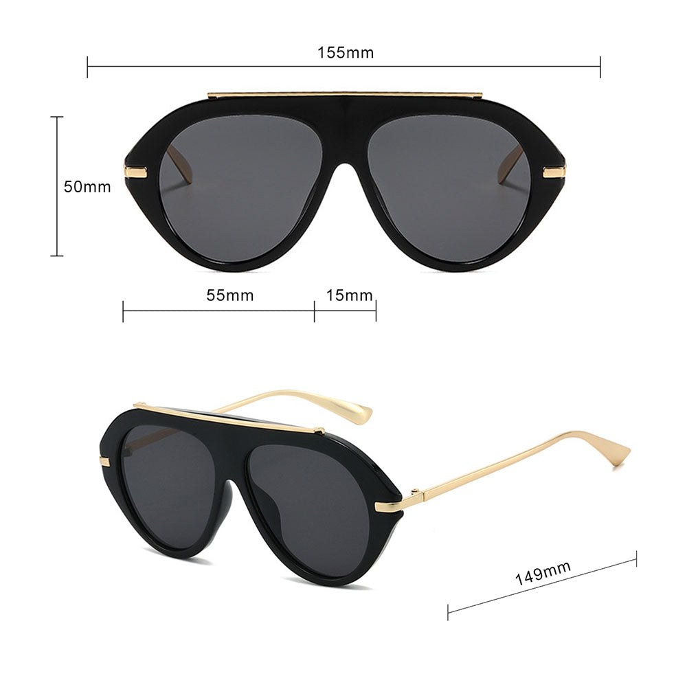 Damen-Sonnenbrille Techsuit 8092, Schwarz