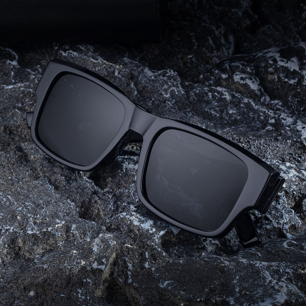 Damen-Sonnenbrille Techsuit 8485, polarisiert, UV-Schutz, schwarz