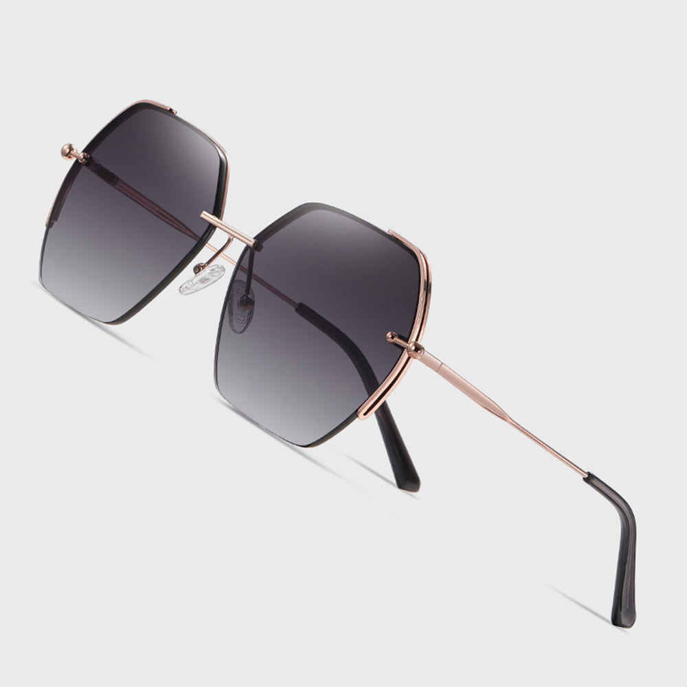 Techsuit Women's Sunglasses 8561, Gold Gray