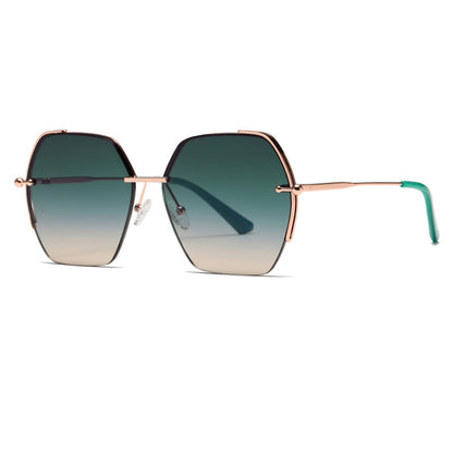 Damen-Sonnenbrille Techsuit 8561, Rosa Gold Grün