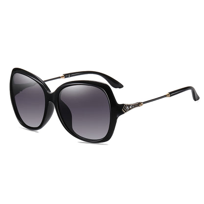 Lunettes de Soleil Femme Techsuit 8881, Polarisées, Protection UV, Noir Gris