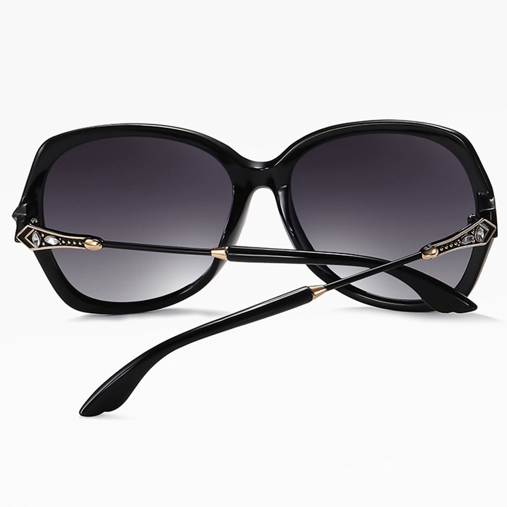 Lunettes de Soleil Femme Techsuit 8881, Polarisées, Protection UV, Noir Gris