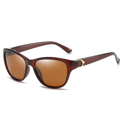 Damen-Sonnenbrille Techsuit A572, polarisiert, UV-Schutz, braun