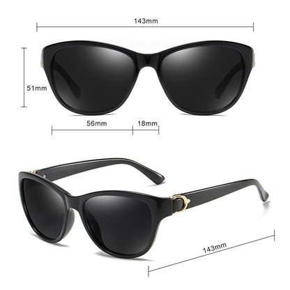 Damen-Sonnenbrille Techsuit A572, polarisiert, UV-Schutz, braun