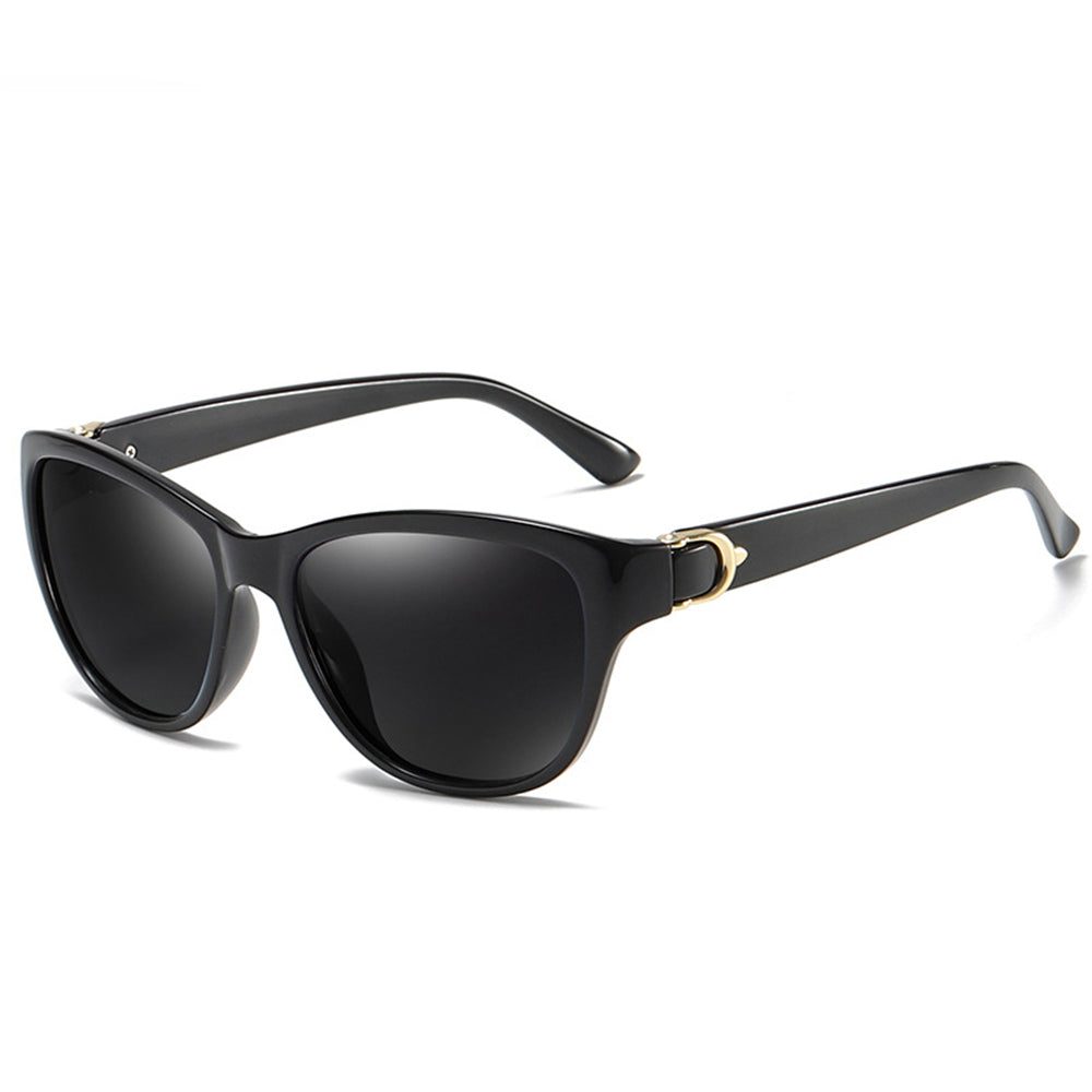 Lunettes de Soleil Femme Techsuit A572, Polarisées, Protection UV, Noir Gris