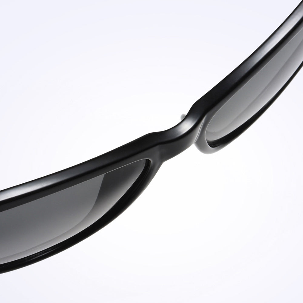 Lunettes de Soleil Femme Techsuit A572, Polarisées, Protection UV, Noir Gris