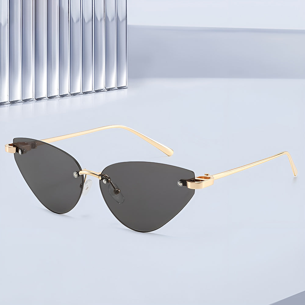Damen-Sonnenbrille Techsuit S099, Gold Braun