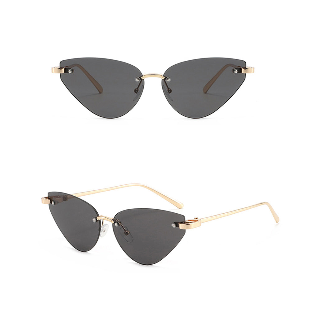 Damen-Sonnenbrille Techsuit S099, Gold Schwarz
