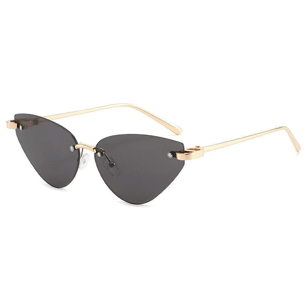 Damen-Sonnenbrille Techsuit S099, Gold Schwarz