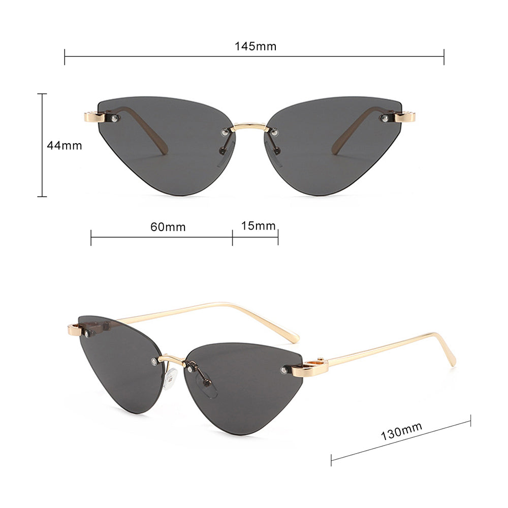 Damen-Sonnenbrille Techsuit S099, Gold Schwarz