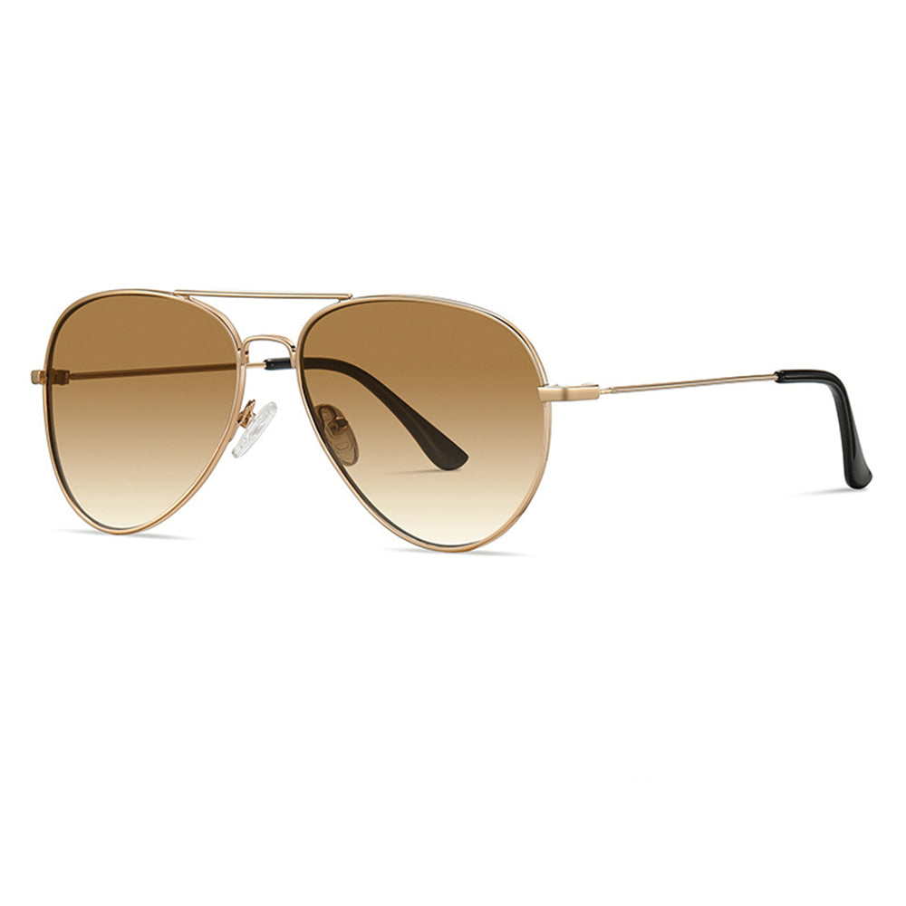 Unisex Techsuit 3025 Sonnenbrille, UV-Schutz, Gold Braun