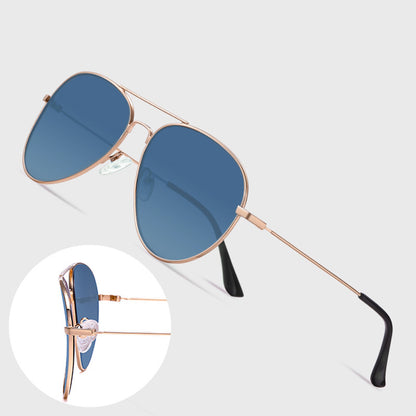 Unisex Techsuit 3025 Sonnenbrille, UV-Schutz, Gold Braun