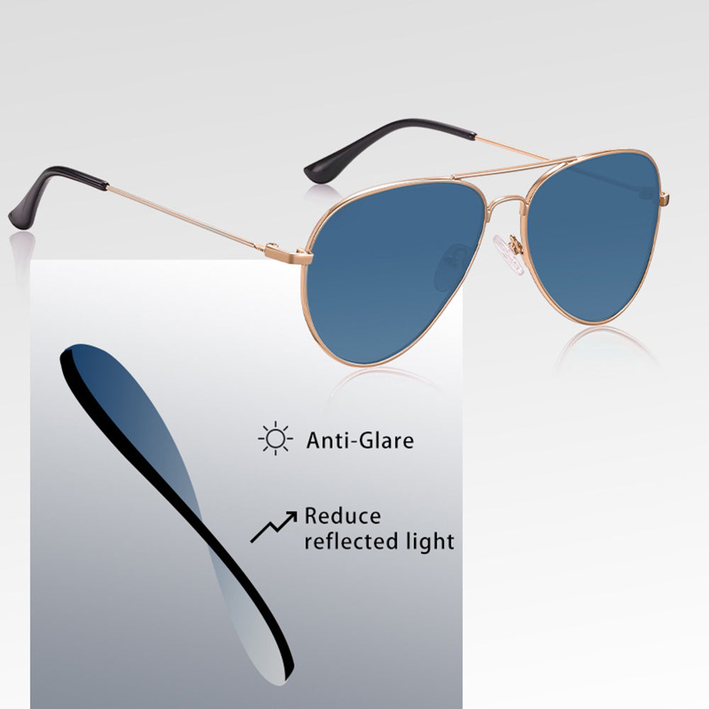 Unisex Techsuit 3025 Sonnenbrille, UV-Schutz, Gold Braun