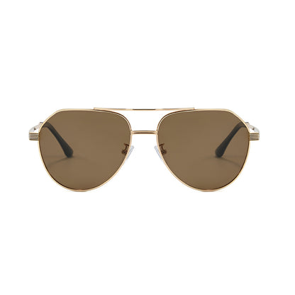 Unisex Techsuit 8622 Sonnenbrille, polarisiert, UV-Schutz, goldfarben