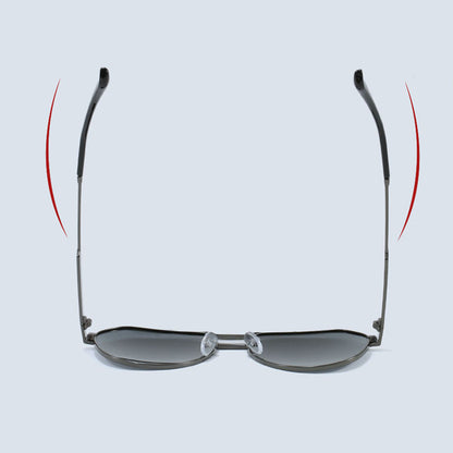 Unisex Techsuit 8622 Sonnenbrille, polarisiert, UV-Schutz, goldfarben