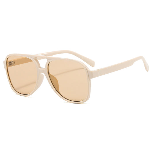 Lunettes de Soleil Unisexes Techsuit 98061, Protection UV, Beige Marron