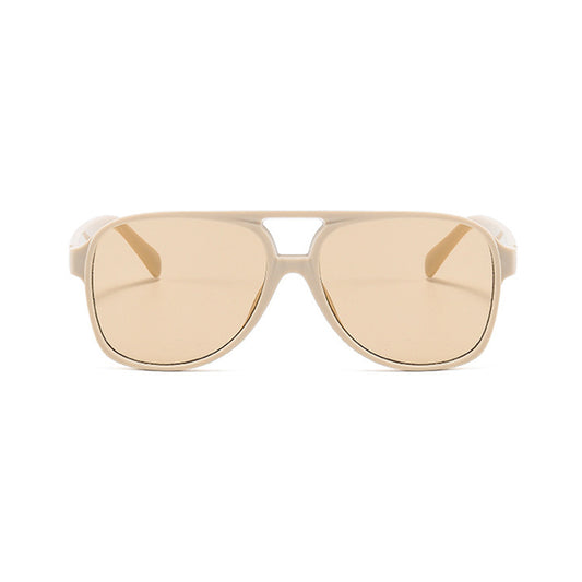 Lunettes de Soleil Unisexes Techsuit 98061, Protection UV, Beige Marron