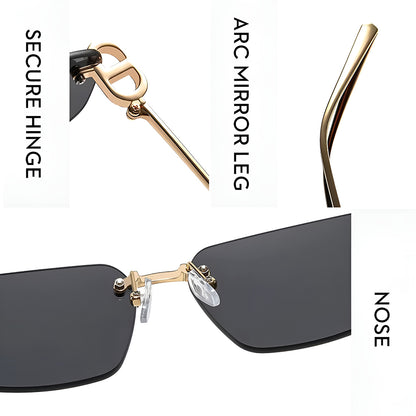 Unisex Techsuit Sonnenbrille S098, Gold Blau Grün