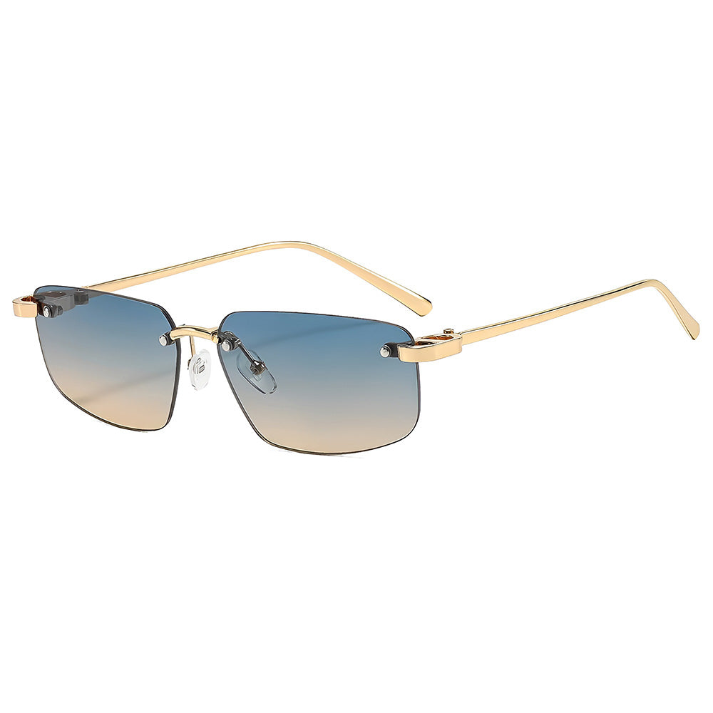 Unisex Techsuit Sonnenbrille S098, Gold Blau Grün