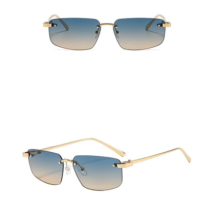 Unisex Techsuit Sonnenbrille S098, Gold Blau Grün