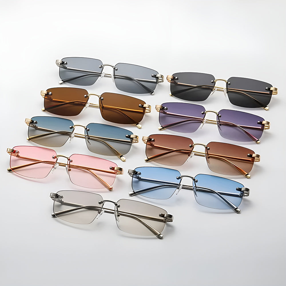 Unisex-Sonnenbrille Techsuit S098, Gold Hellbraun