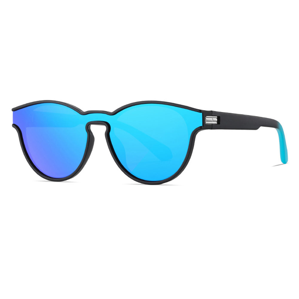 Lunettes de Soleil Unisex Techsuit TR7545, Polarisées, Protection UV, Noir Bleu Vert