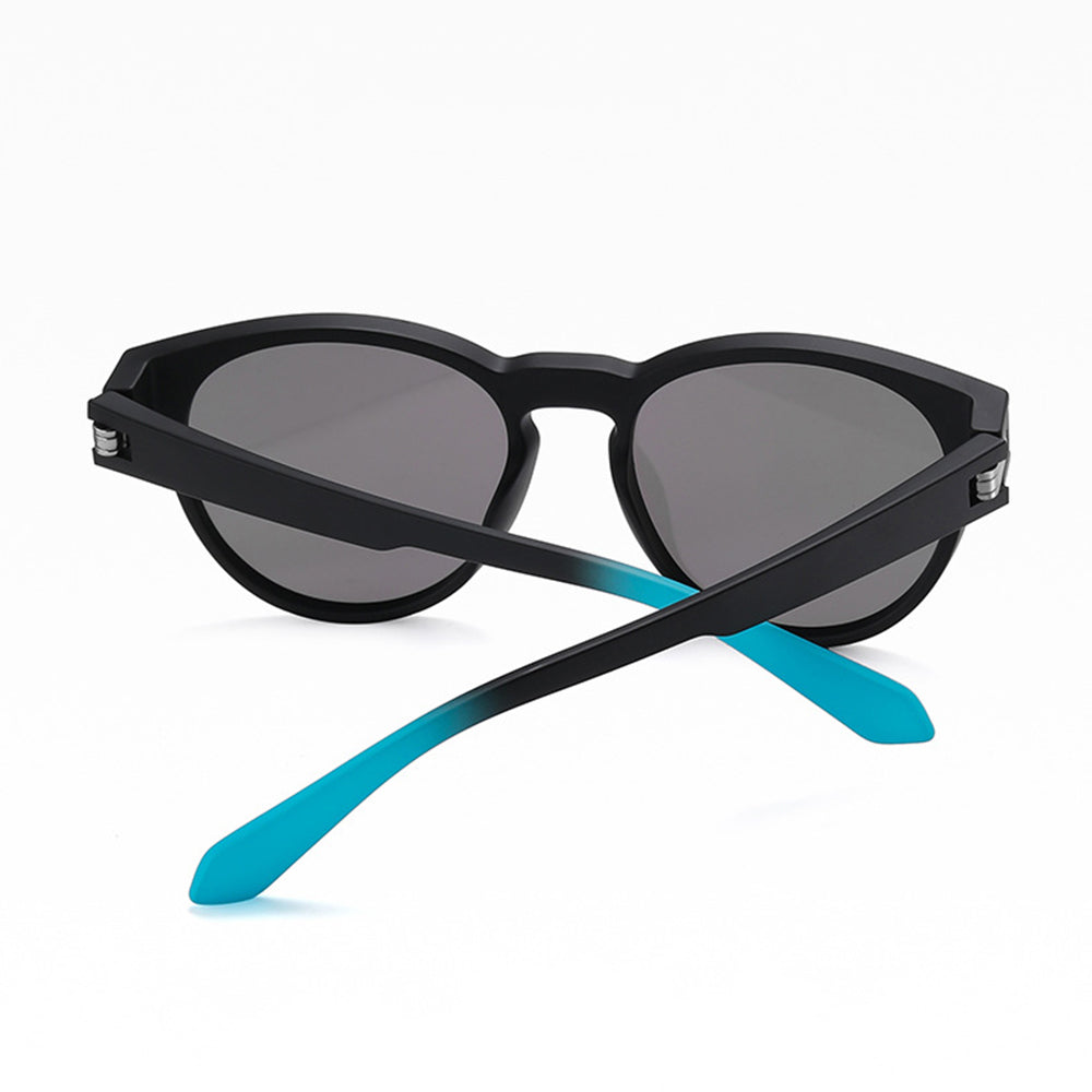 Lunettes de Soleil Unisex Techsuit TR7545, Polarisées, Protection UV, Noir Bleu Vert