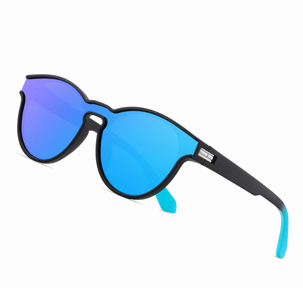 Lunettes de Soleil Unisex Techsuit TR7545, Polarisées, Protection UV, Noir Bleu Vert