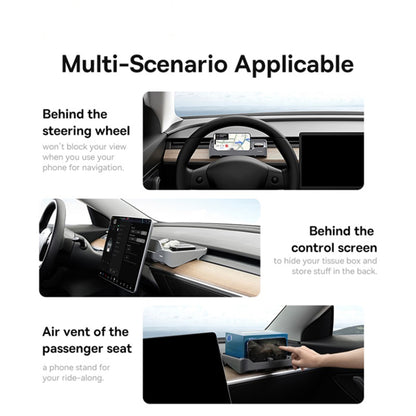 Organisateur Auto avec lecteur de carte ETC Baseus T-Space pour voiture Tesla C20251301811-00