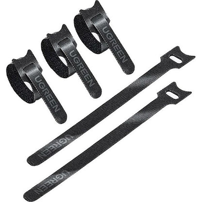 UGREEN LP401 Cable Organizer, Velcro, Set of 3 Pieces, Black