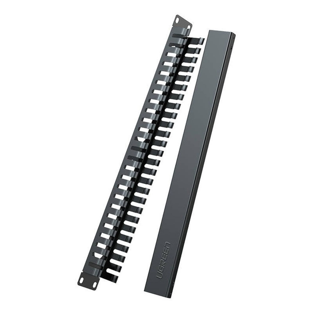 UGREEN NW128 Kabelorganisator, 24 Ports, Schwarz