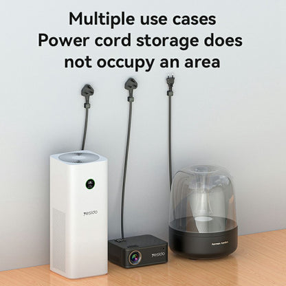 Kabelorganisator Yesido C216BL, Set 4 Stück, Schwarz