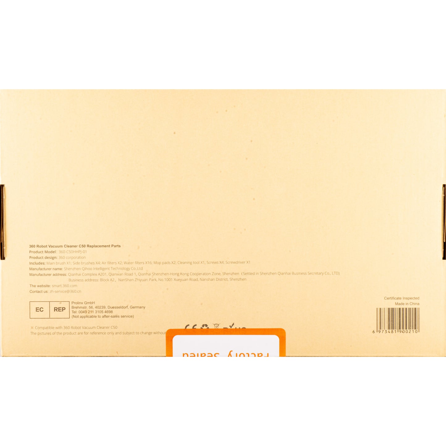 Kit de consommables pour Aspirateur Xiaomi 360 Robot Vacuum Cleaner C50 360-C50HHPJ-01