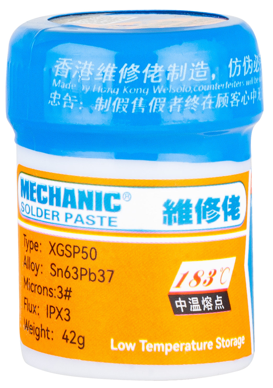 Flussmittel-Paste Mechanic XGSP50, Schmelzpunkt 183 Grad