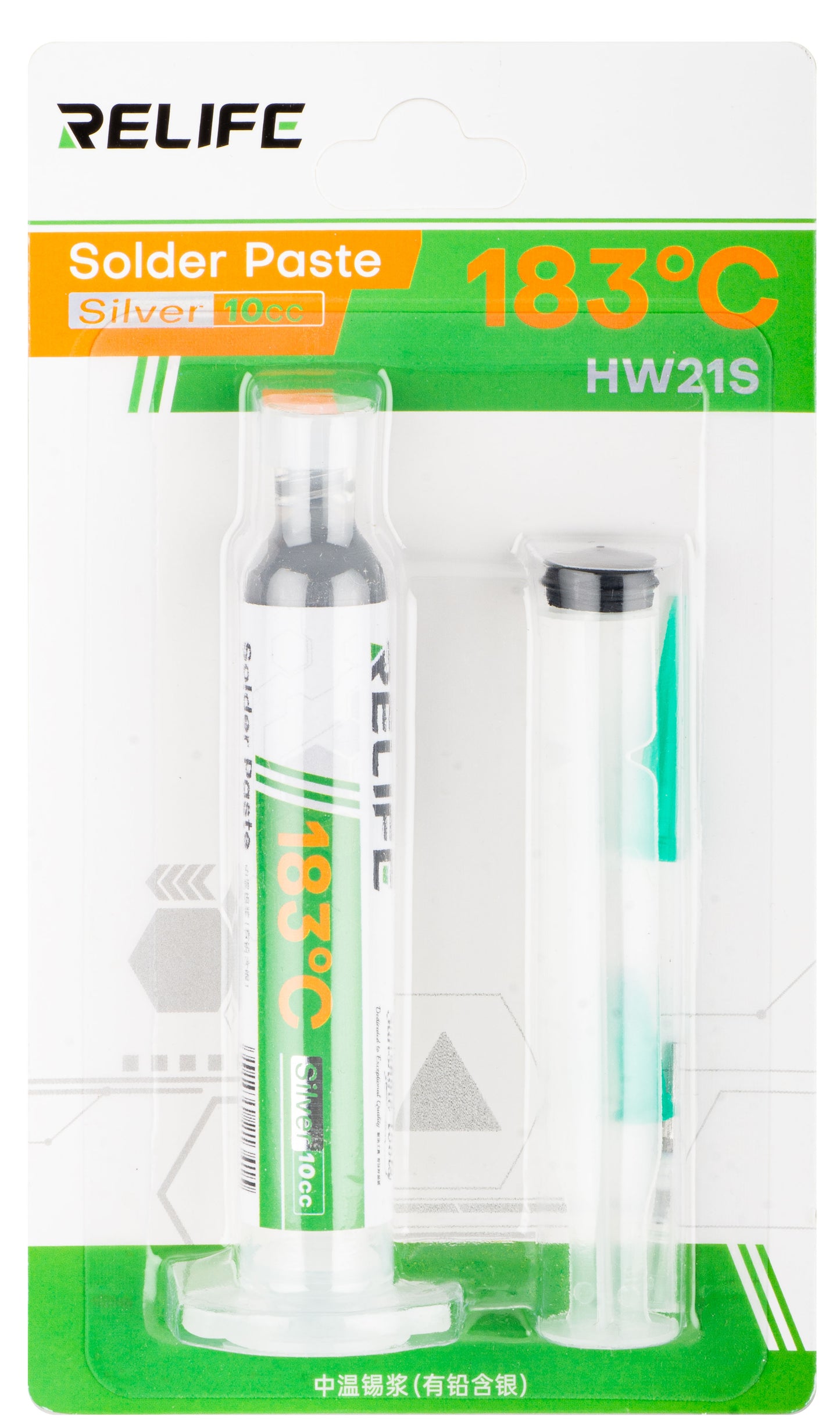 Pâte à souder Relife HW21S, Type Seringue, Point de fusion 183 degrés